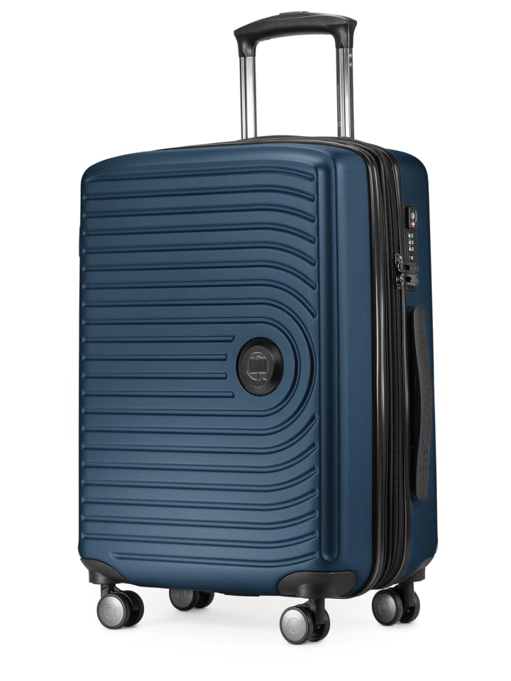 Hauptstadtkoffer Mitte - Handgepäck Bordgepäck-Trolley Koffer, TSA, in Dunkelblau günstig kaufen S