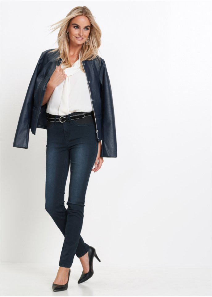 Jeans mit bequemem Bund