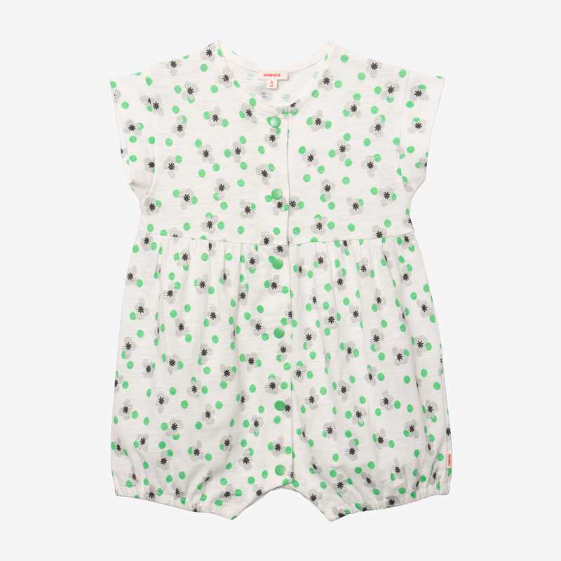 Combi courte bébé fille micro fleurs beige Catimini