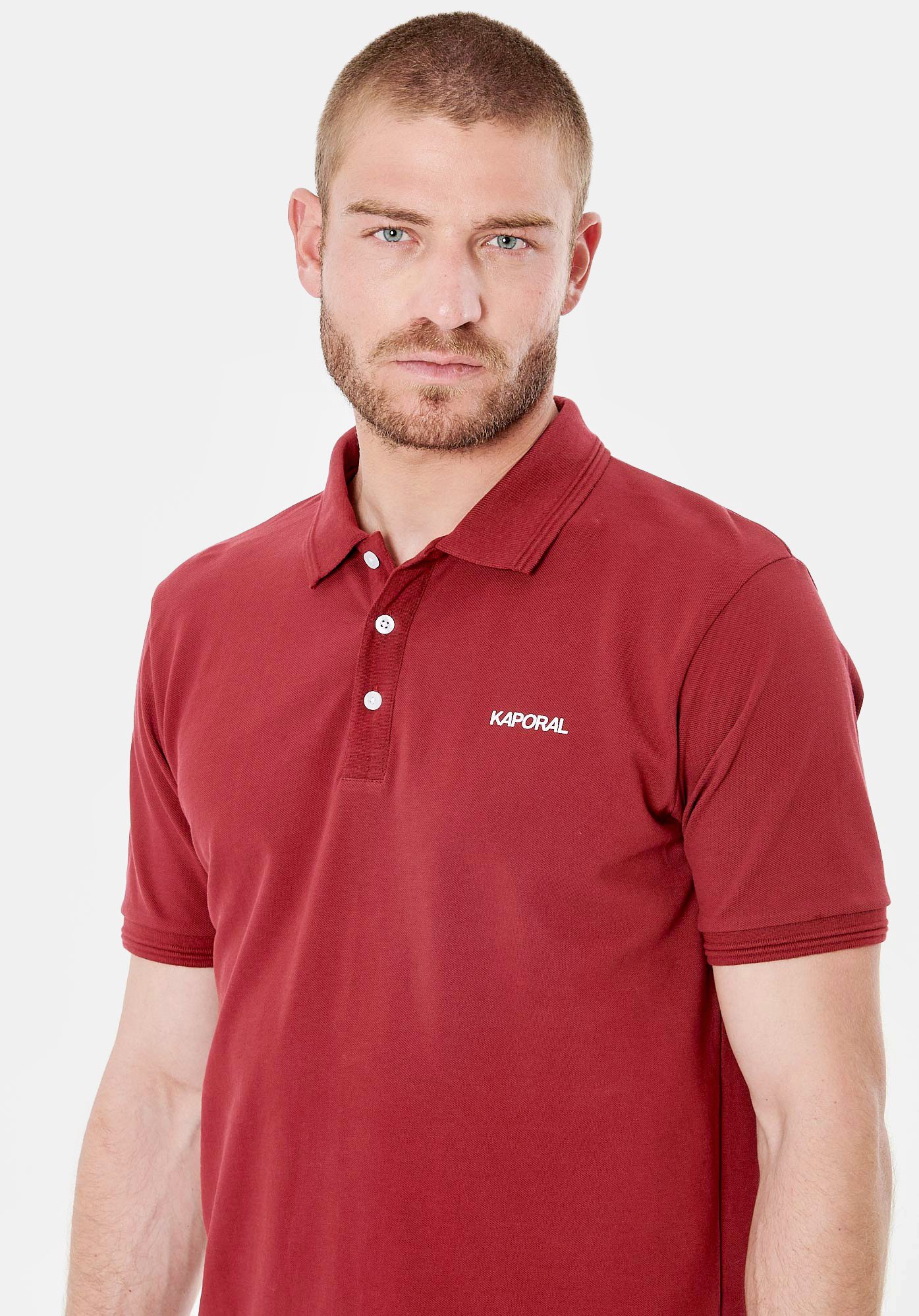 CORTO  Polo bordeaux homme 100% coton bio