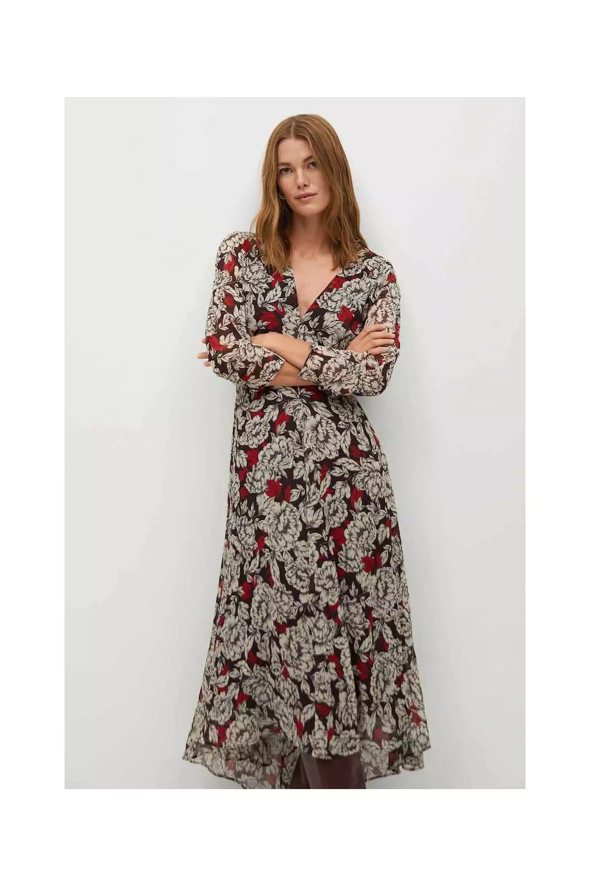 Mango Robes Mi Longues Femme couleur noir