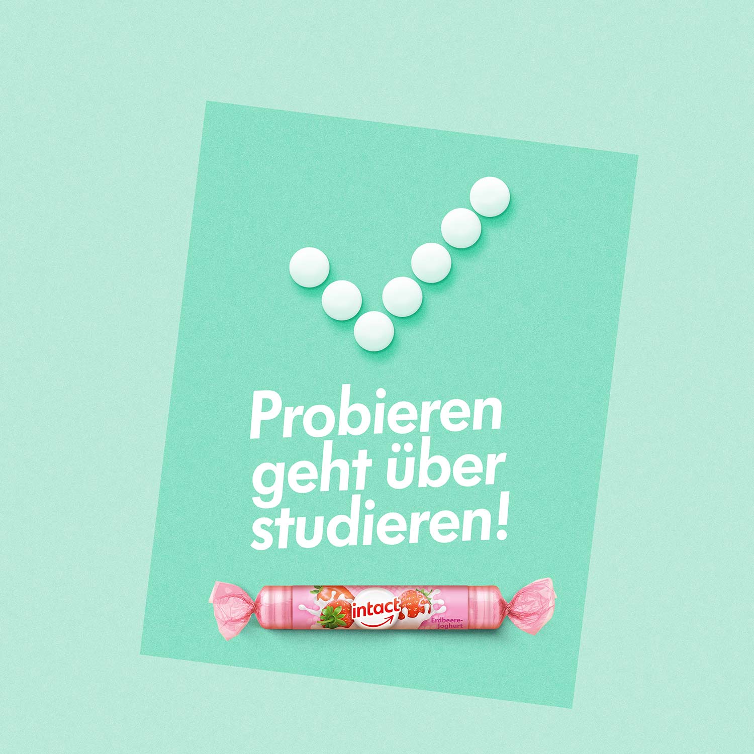 intact Traubenzucker Erdbeere-Joghurt 40g