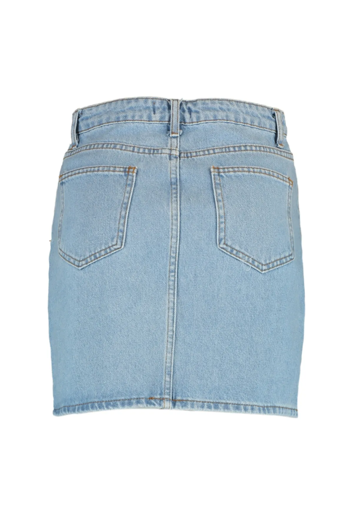 Trendyol Collection  Blauer Basic High Waist Mini Jeansrock TWOSS20ET0151