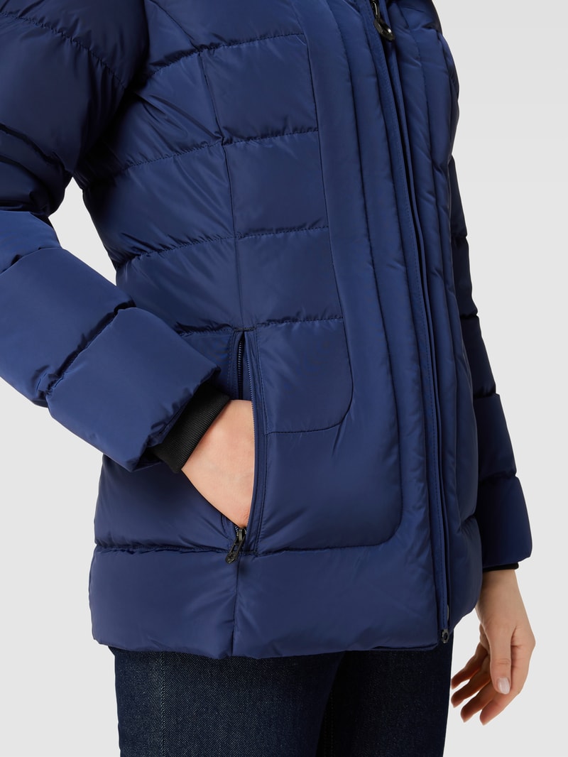 Steppjacke mit Kunstpelzkragen Modell 'ASTORIA' in royalblau
