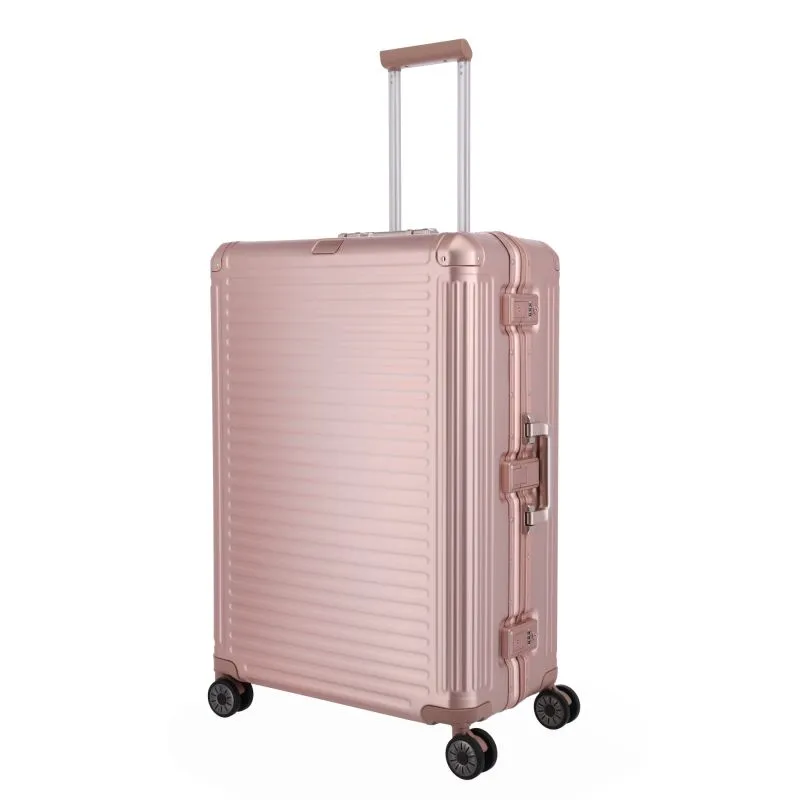 Travelite NEXT Trolley L mit 4 Rollen (77 cm) - Rosé