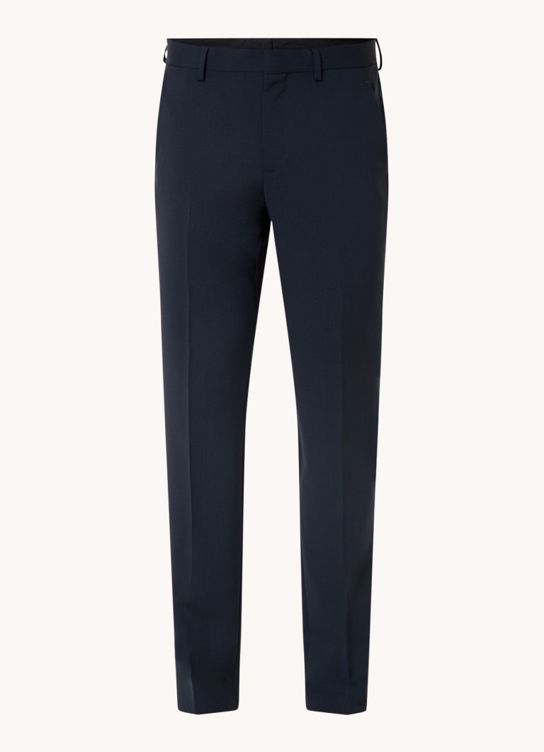 Pantaloni Sandro slim fit din lână virgină, cu buzunare laterale.