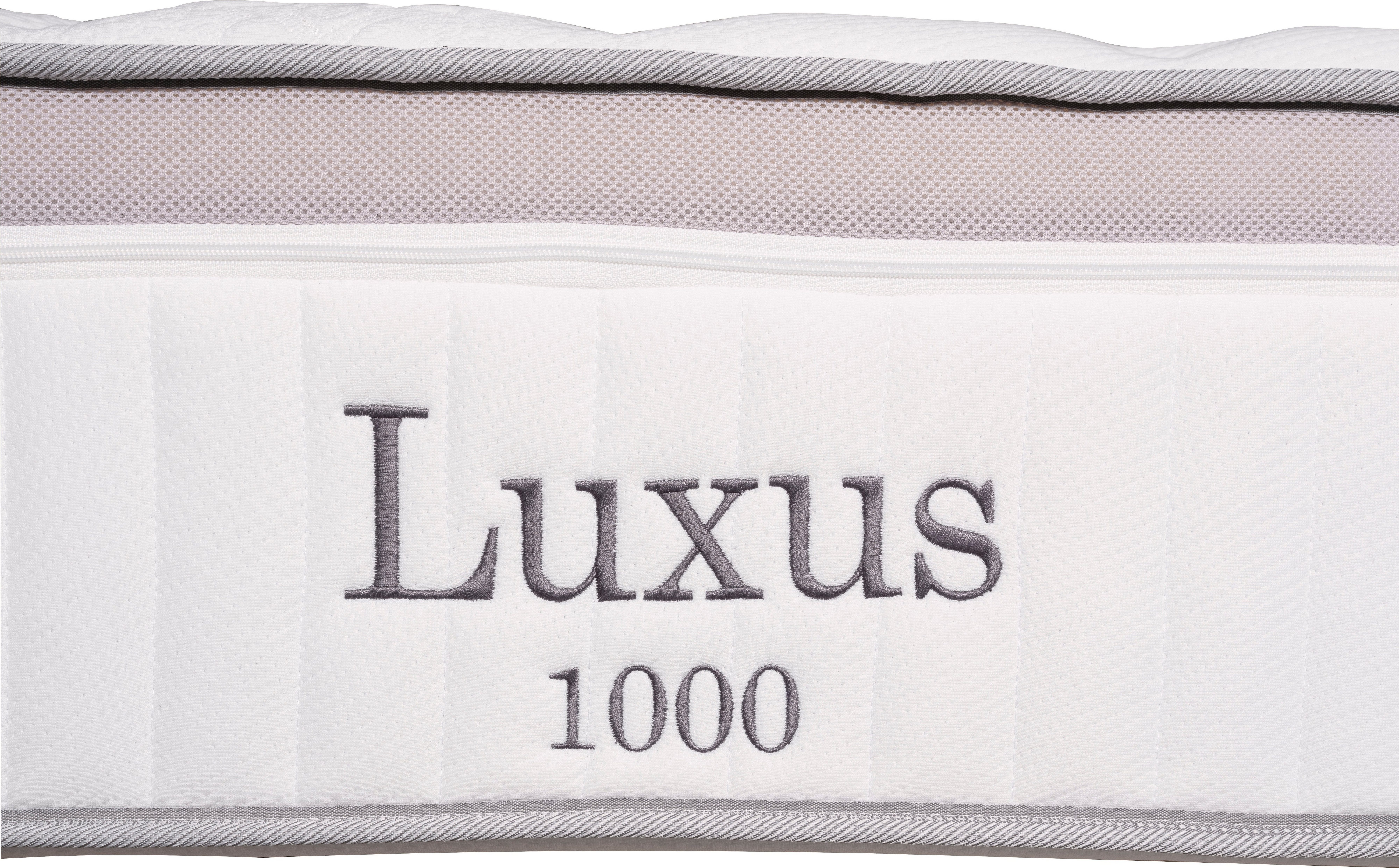 Taschenfederkernmatratze Luxus TF 1000, ADA premium, 31 cm hoch, Matratze mit zusätzlich verstepptem Topper, diverse Größen erhältlich