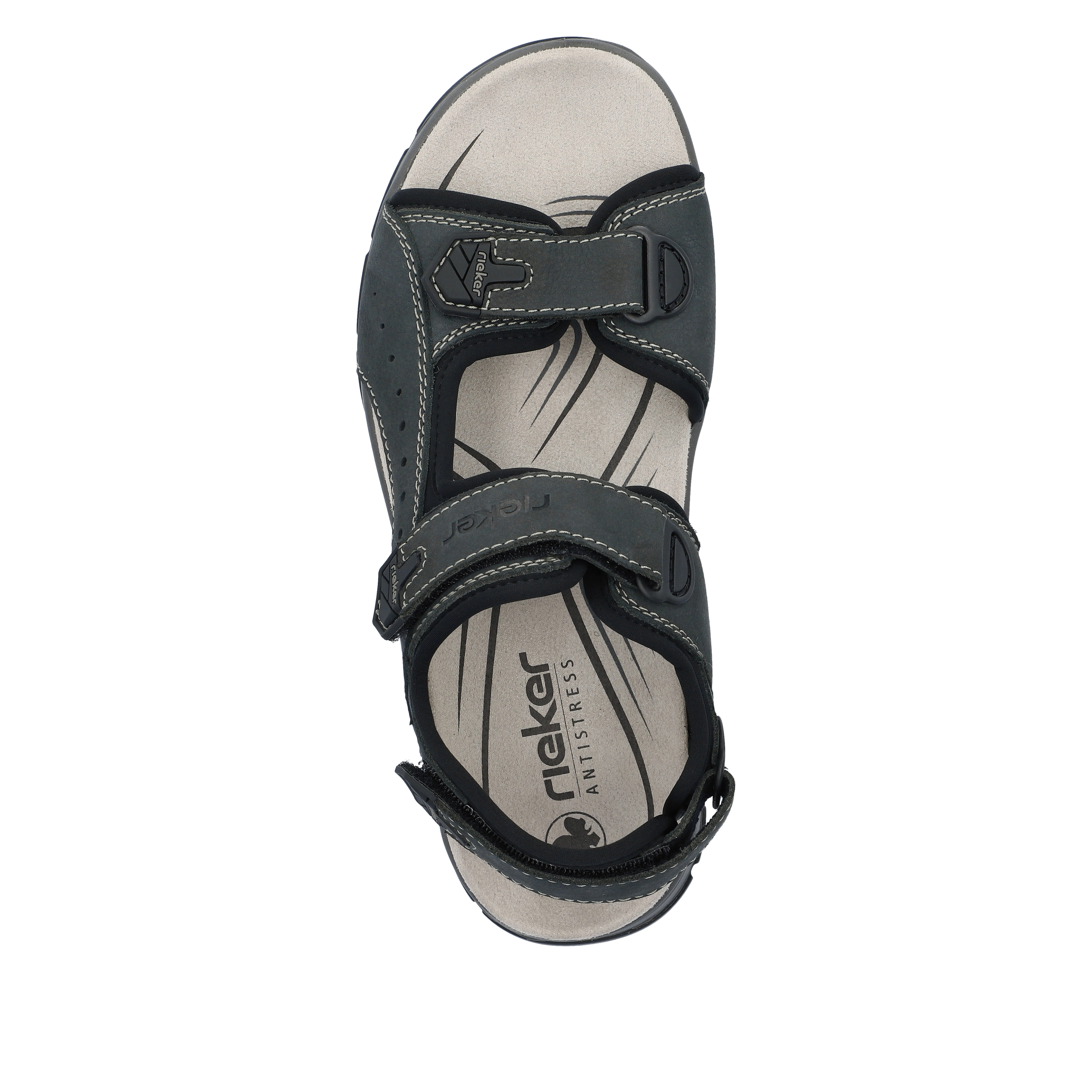Rieker Herren Trekkingsandalen blaugrau