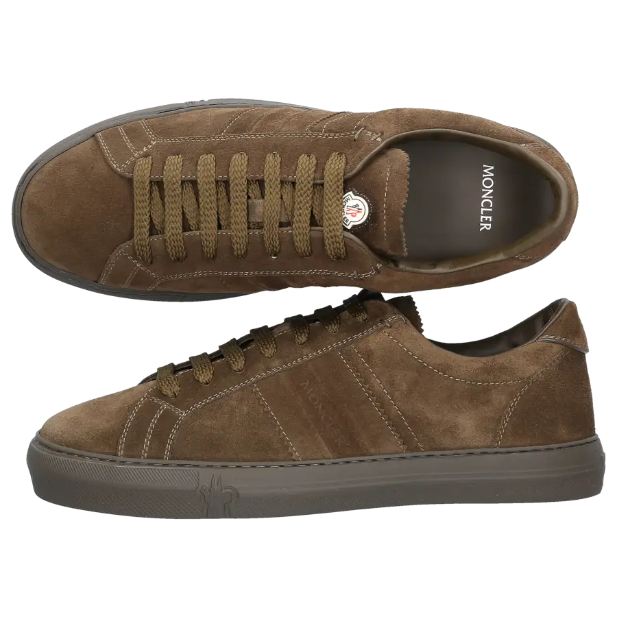 Moncler - Sneaker low NEW MONACO Veloursleder - grün