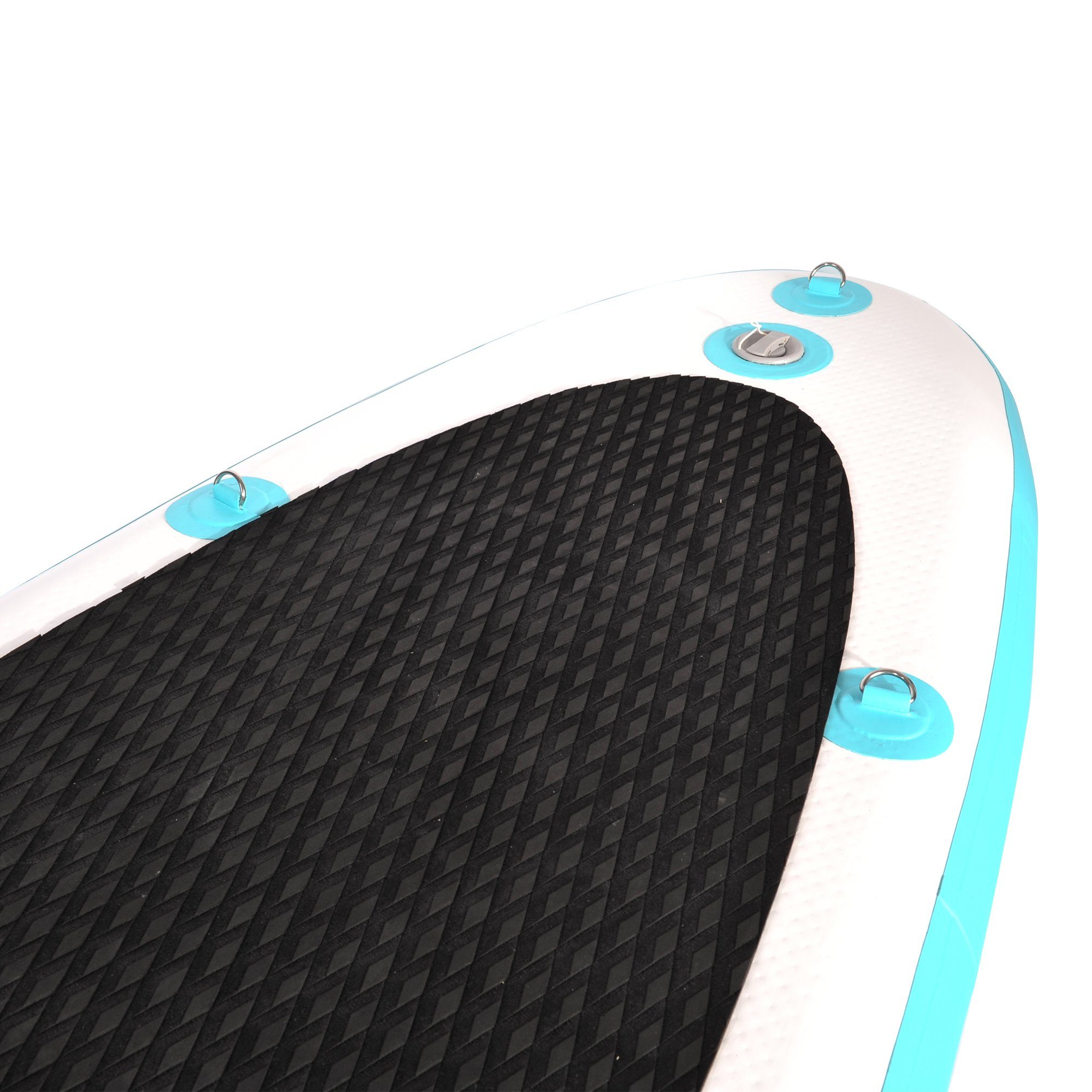 NEMAXX Inflatable SUP-Board, Nemaxx PB320 Stand up Paddle Board 320x78x15cm, türkis/gelb - Surfbrett, Surf-Board - aufblasbar & leicht zu transportieren - inkl. Tasche, Paddel