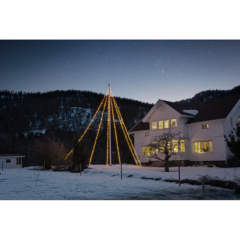 Light IT Flaggstanglys 2400 LED varmhvit Østerdalen