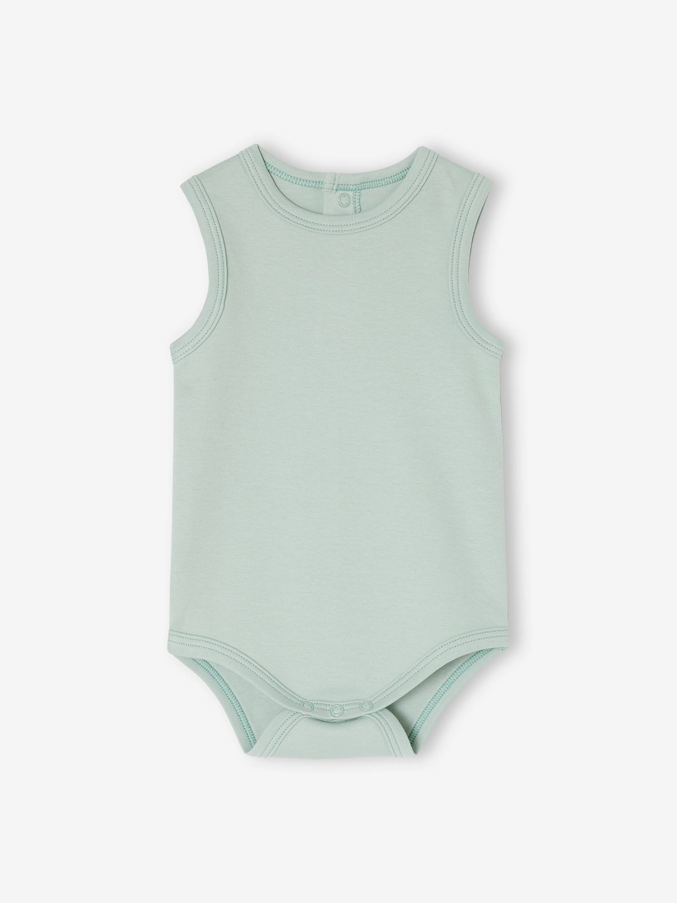 Vertbaudet 5er-Pack Baby Bodys Bio-Baumwolle Oeko-Tex - mintgrün