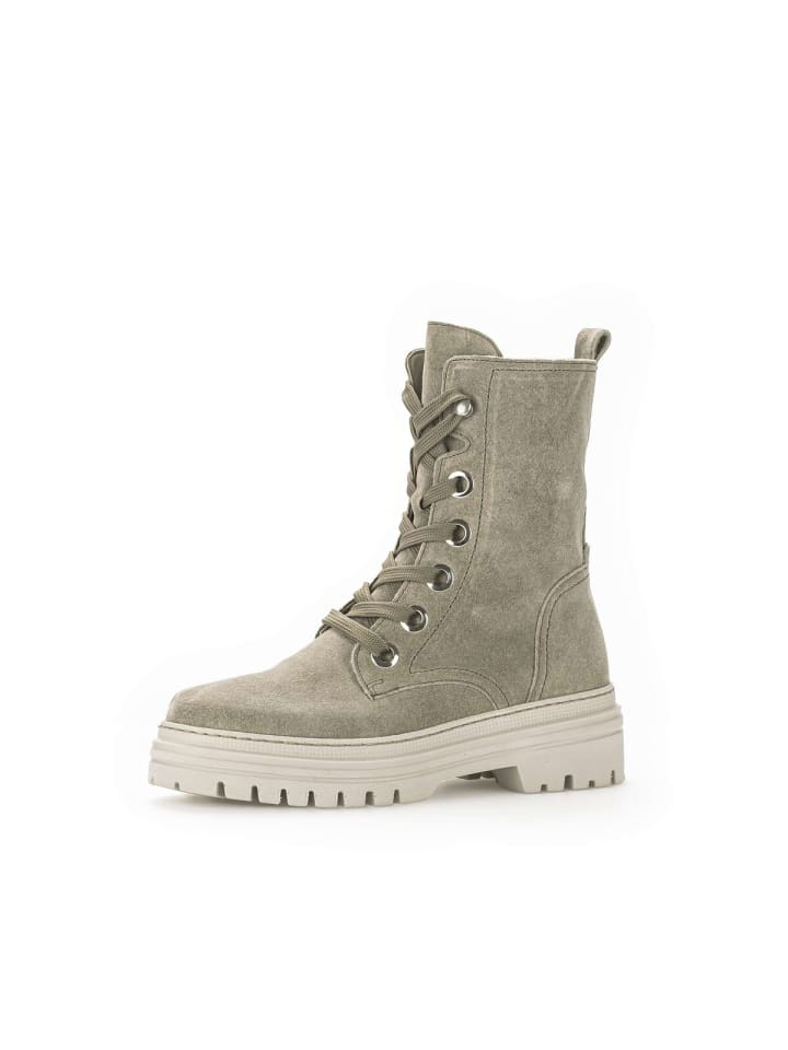 Gabor Fashion Schnürstiefeletten in grün günstig kaufen