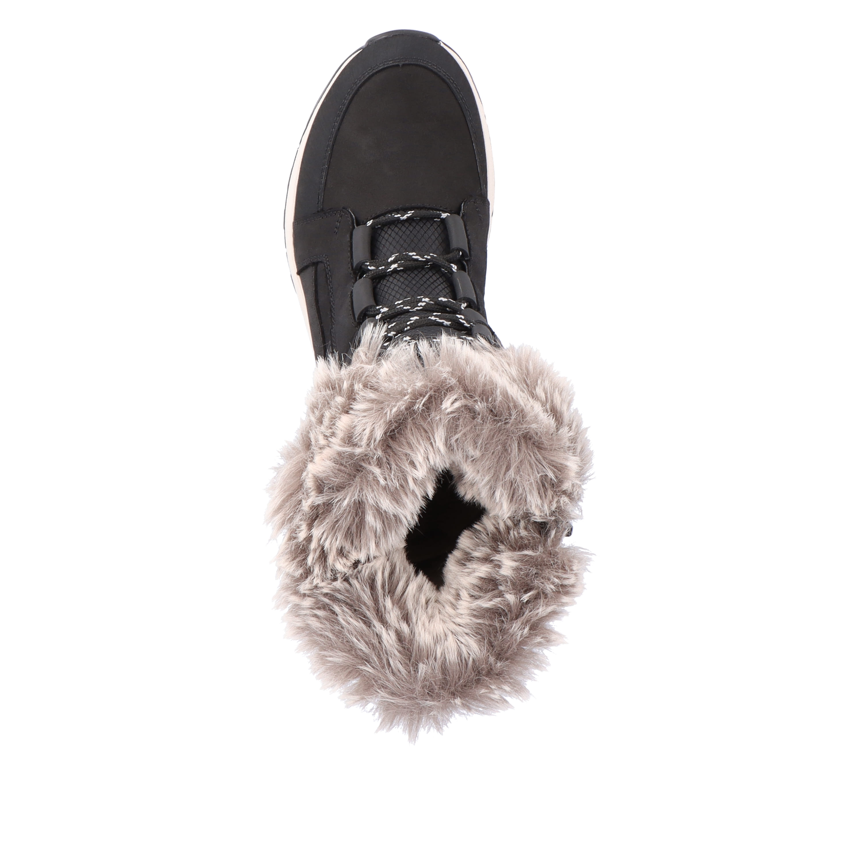 Rieker Damen Schnürstiefel night black