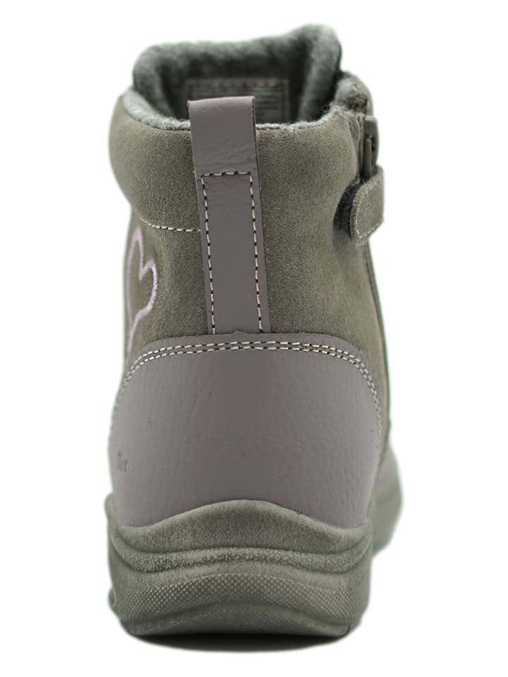 lamino Leder-Boots in Grau günstig kaufen