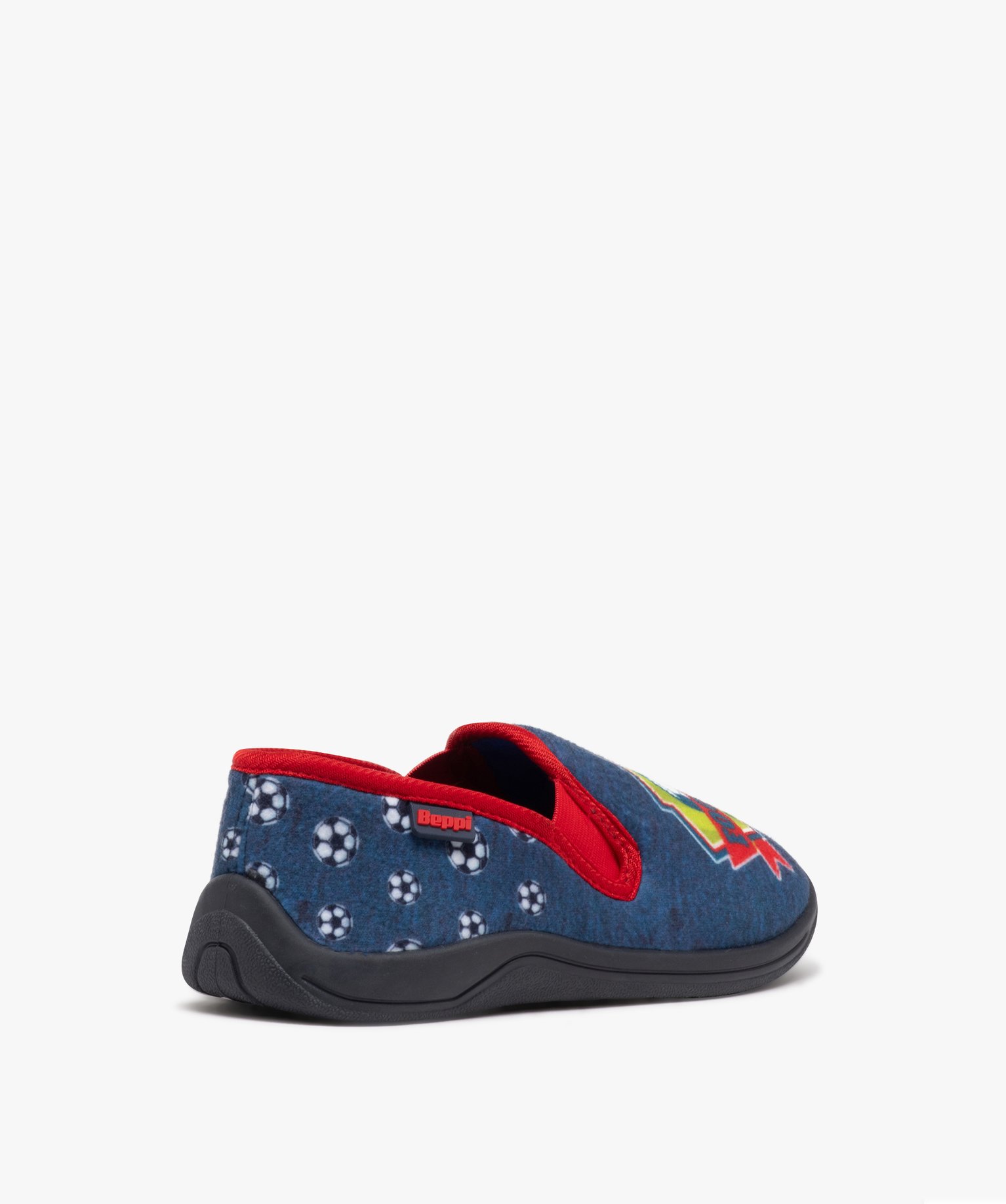 Chaussons Garçon pantoufles imprimées football - Beppi bleu | GEMO