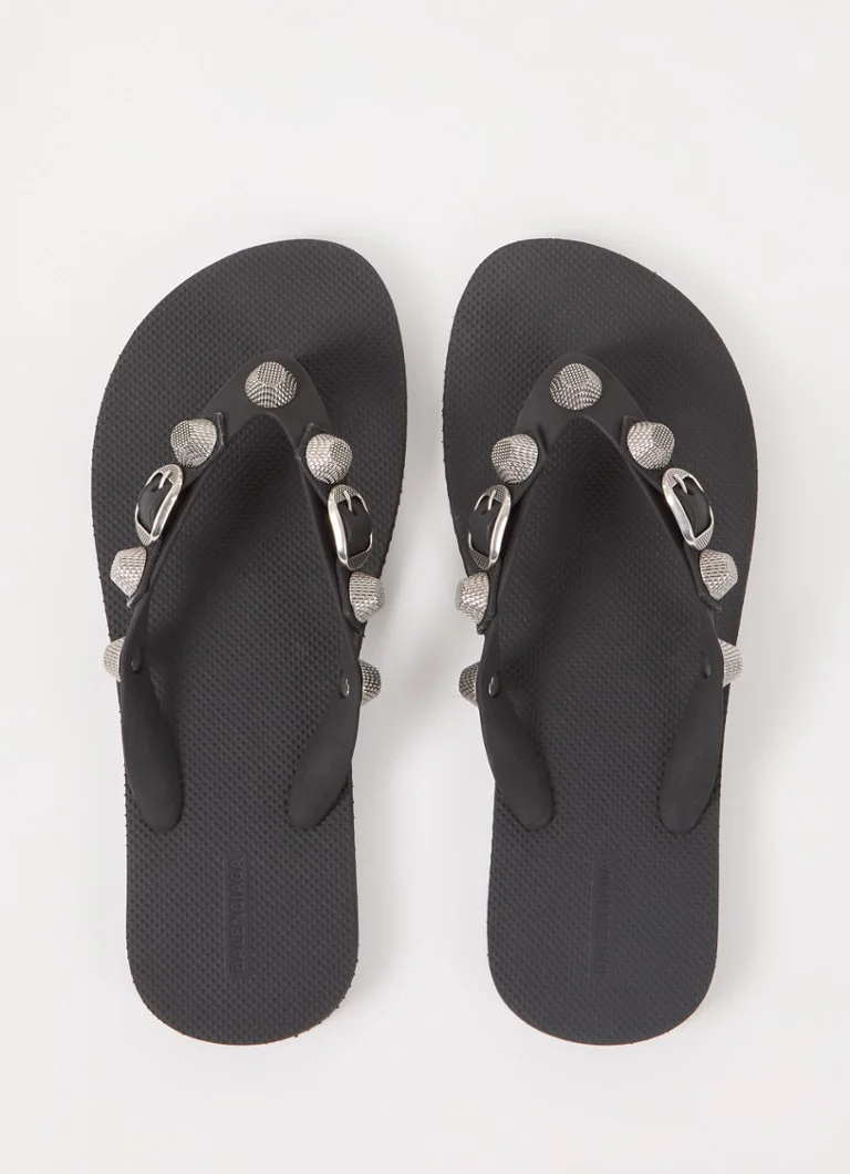 Balenciaga Cagole papuče s nitnama