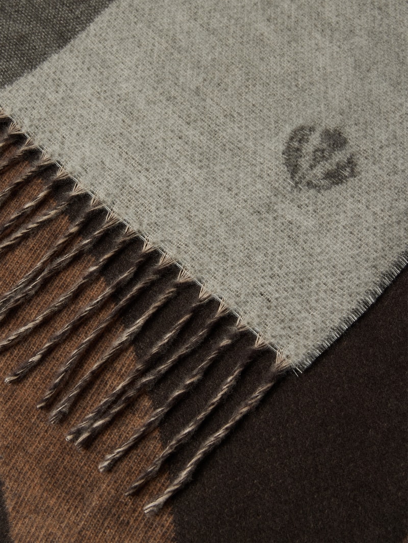 Schal mit Allover-Muster in lila