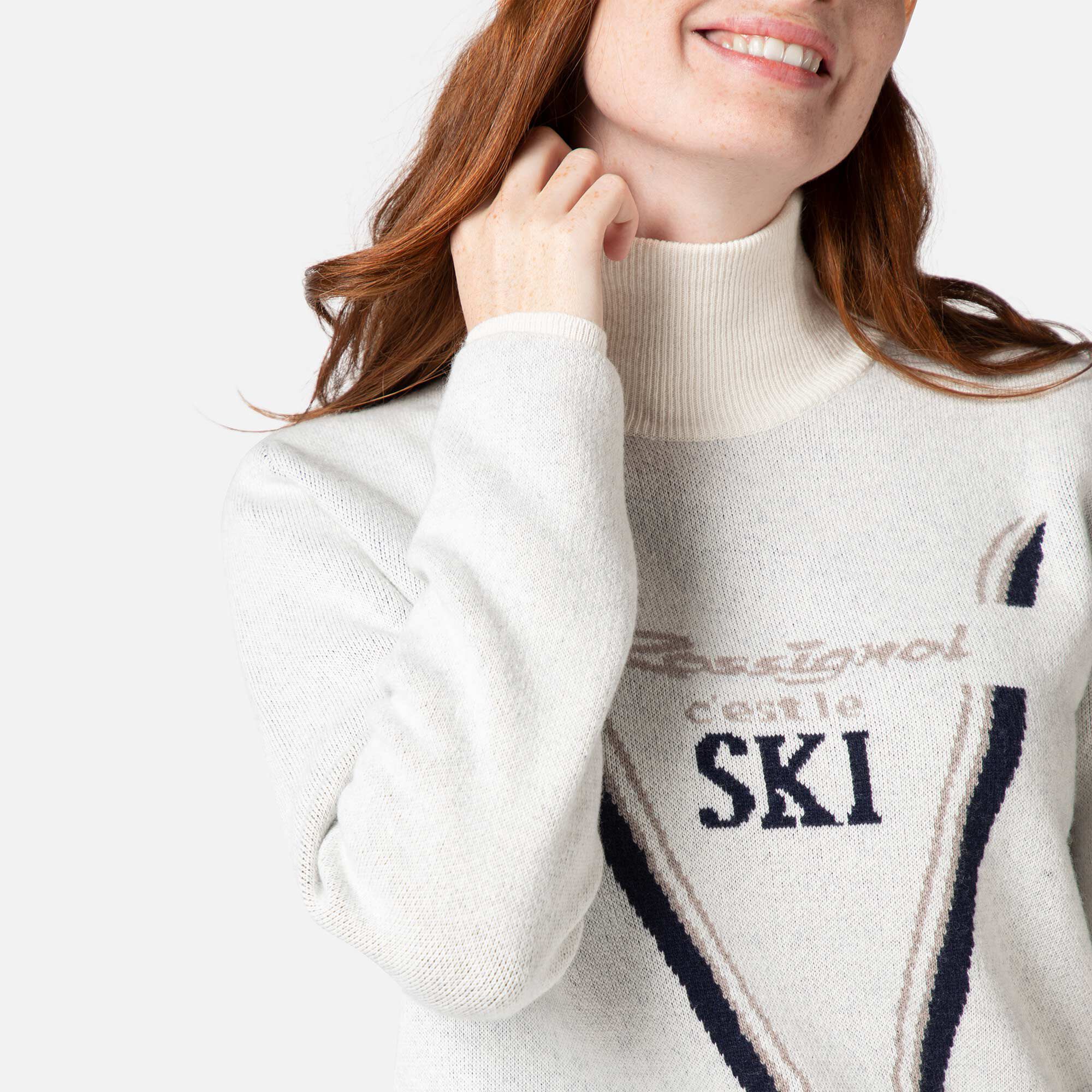 Pull en maille à col haut Victoire femme