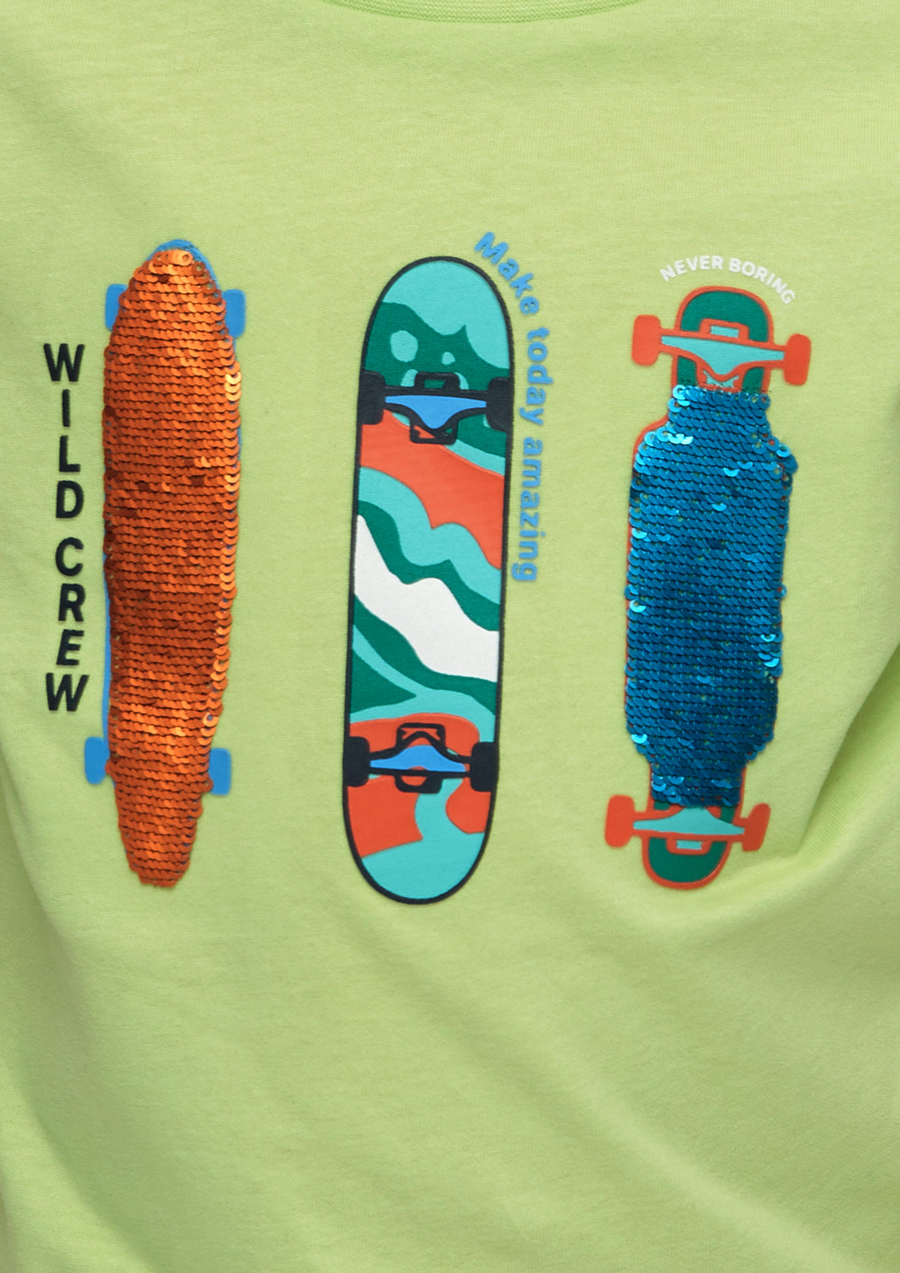 T-Shirt mit Wendepailletten  2130647-7040