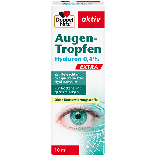 DOPPELHERZ Augen-Tropfen Hyaluron 0,4% Extra  10 ml  Tropfen