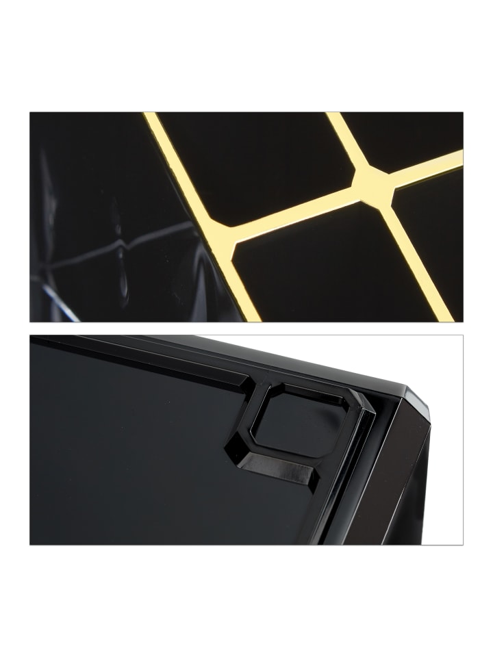 relaxdays Makeup Organizer in Schwarz Gold günstig kaufen onesize