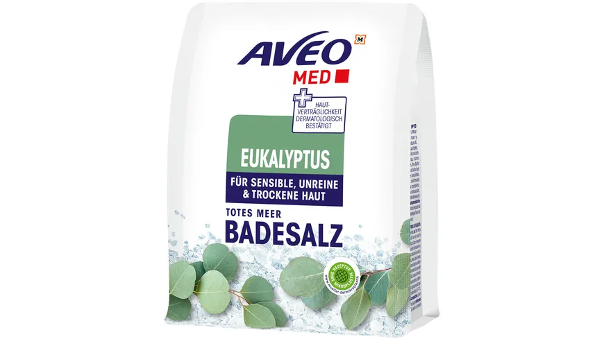AVEO MED Totes Meer Badesalz Eukalyptus 500 g