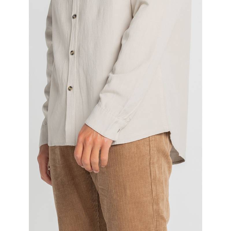 RUSTY OVERTONE LONG SLEEVE LINEN SHIRT Langarmhemd Herren