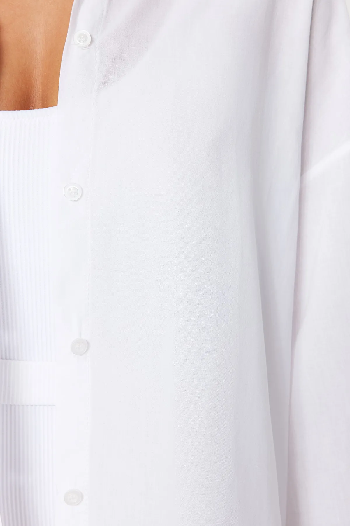 Trendyol Collection  Hemd - Weiß - Oversized