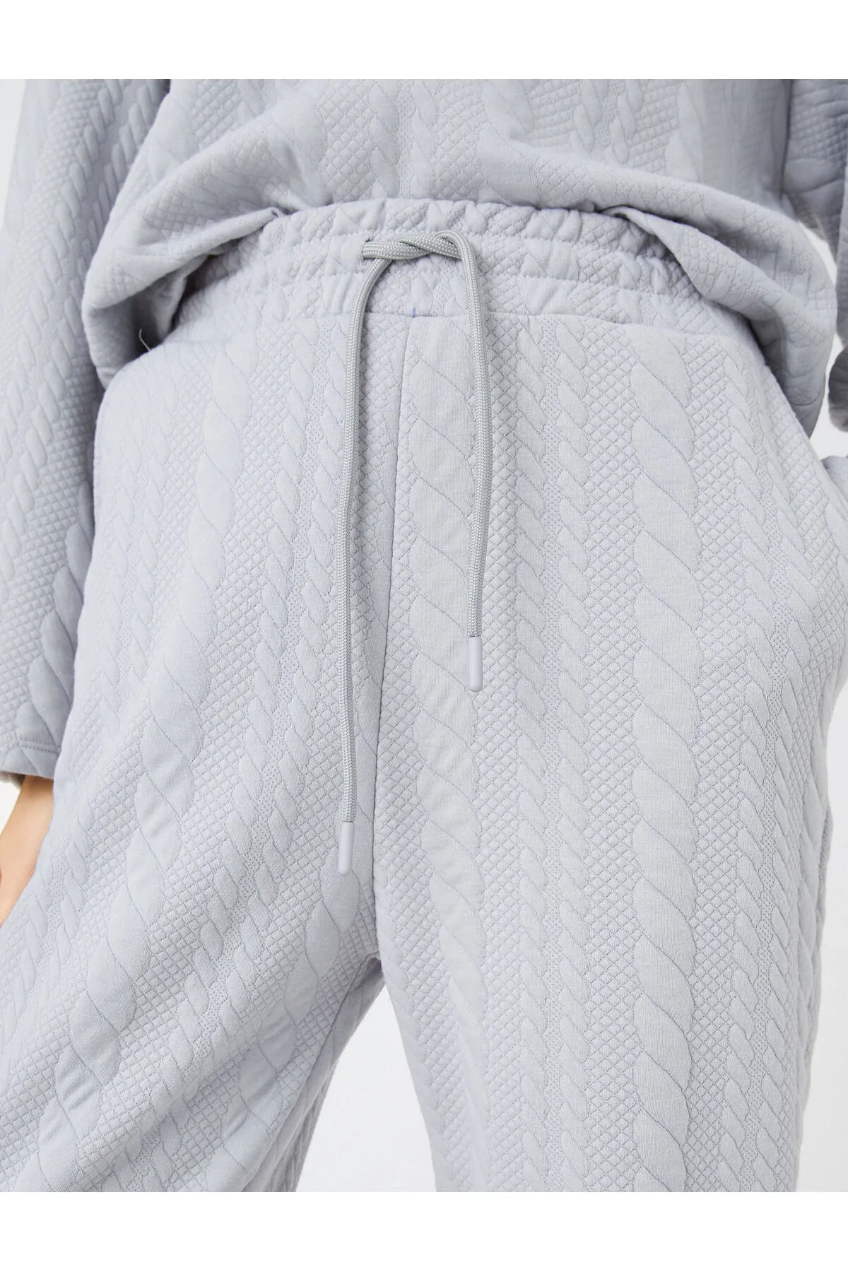 Koton  Jogger-Jogginghose mit gemustertem Taillenbund