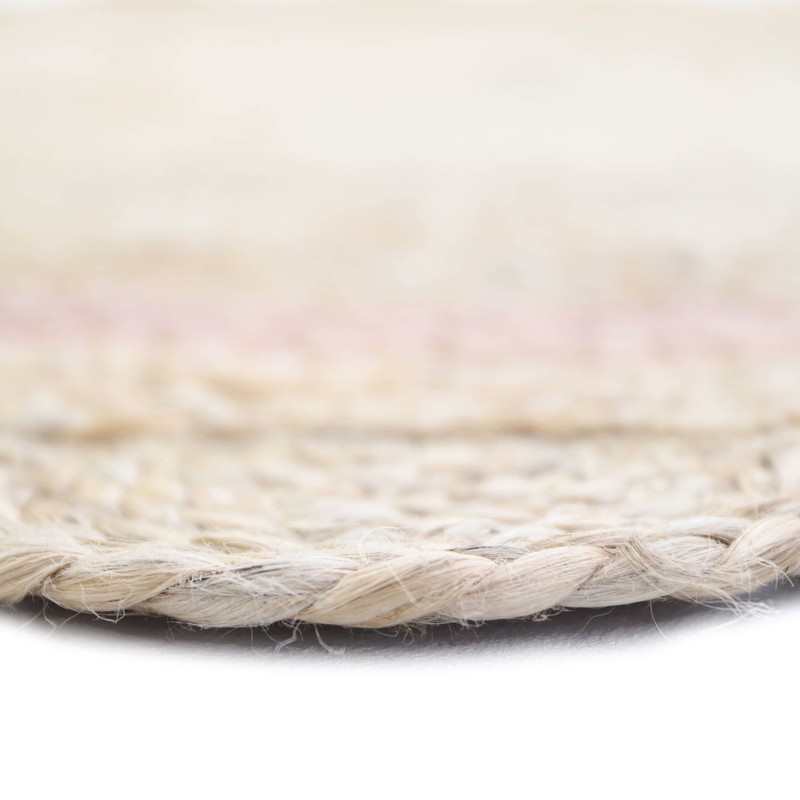 Tapis jute rond 140cm NEHA NUDE