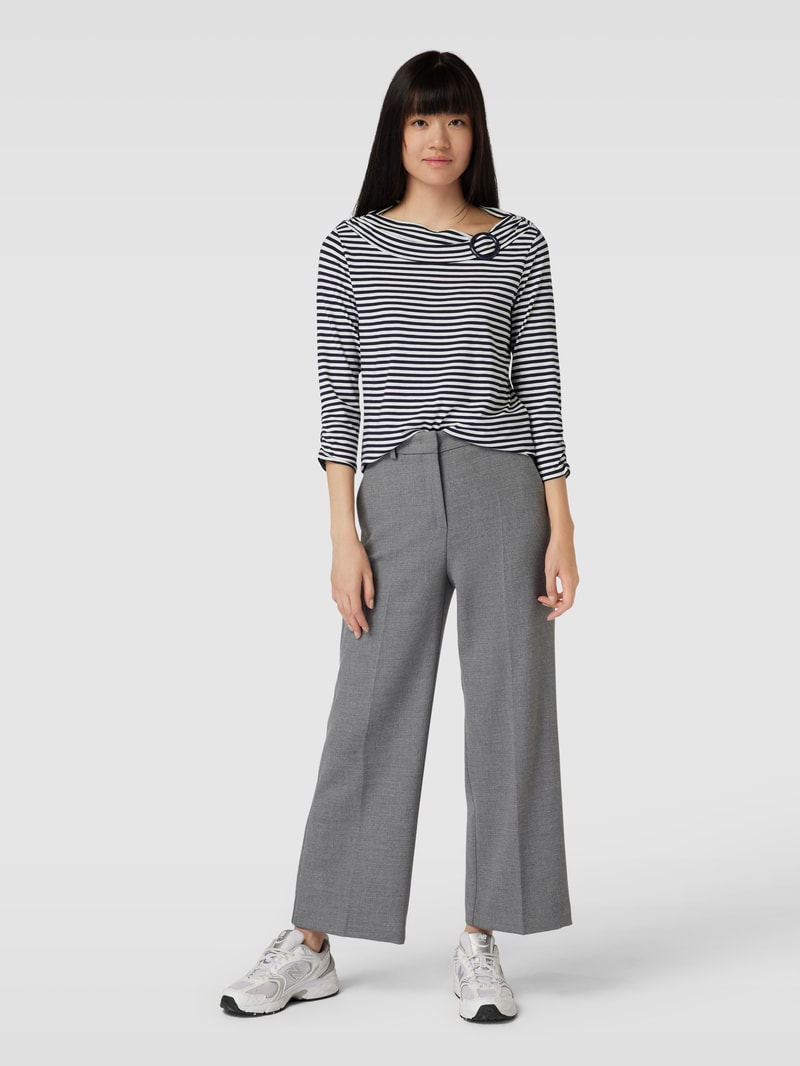 Longsleeve mit 3/4-Arm in marineblau