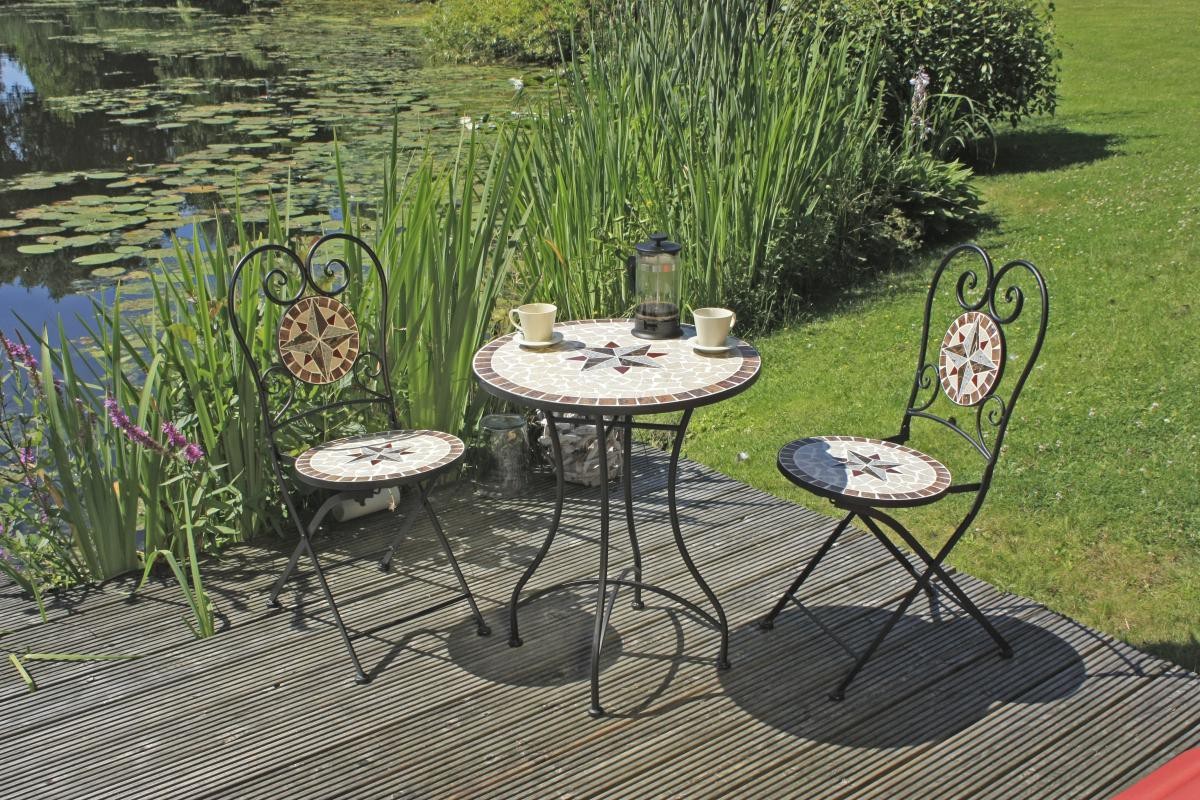 Garden Pleasure Harms Balkonset 3tlg. Mosaik AMARILLO