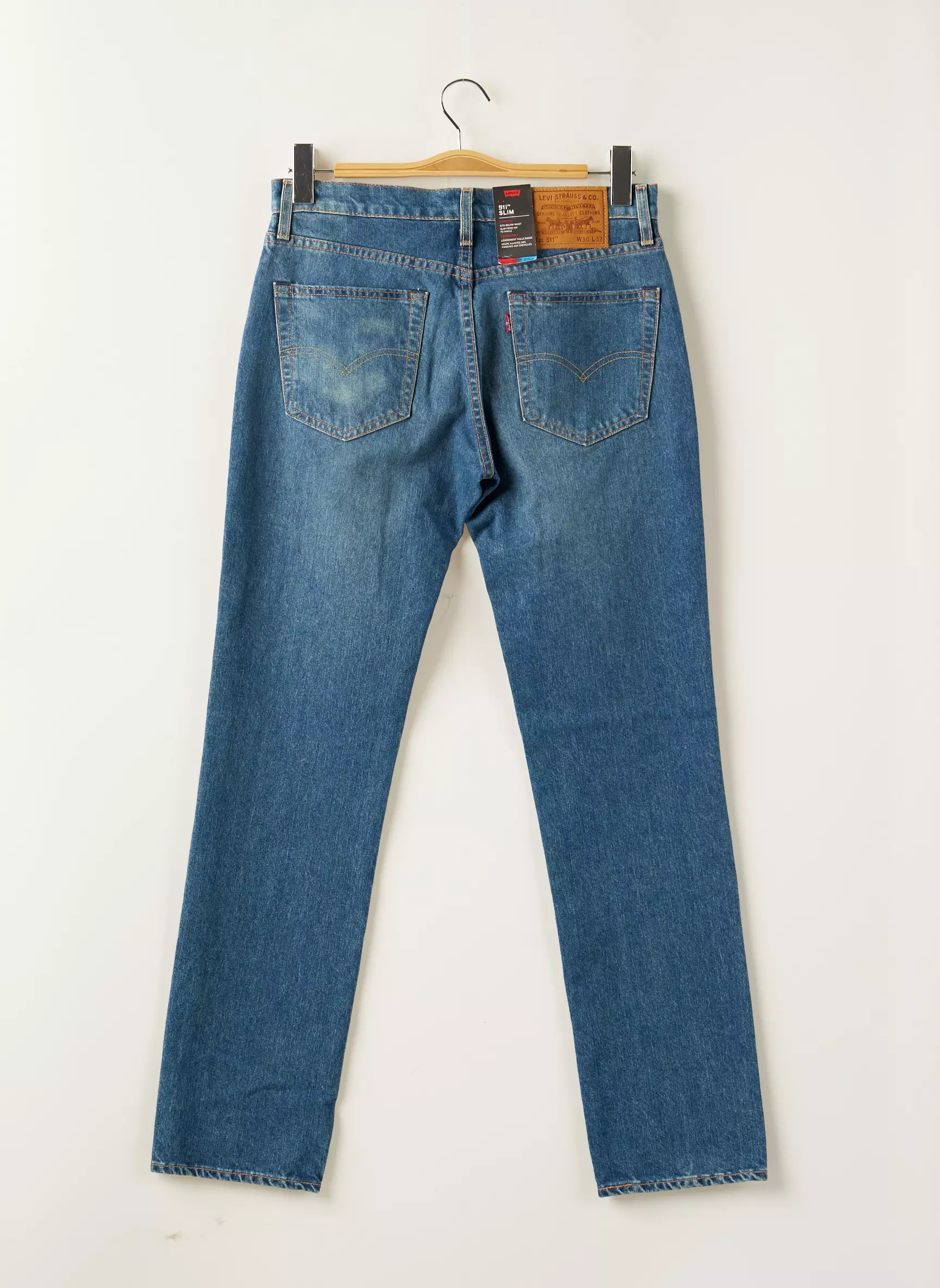 Levis Jeans Coupe Slim Homme couleur bleu