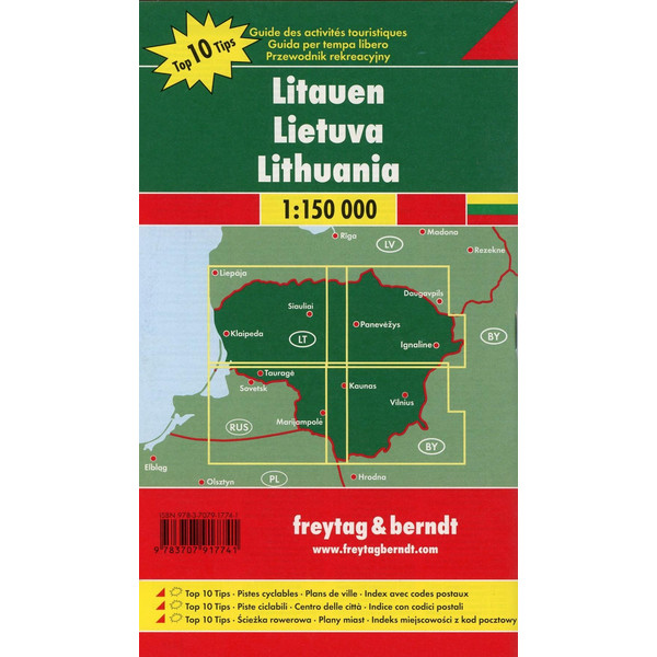 Litauen, Autokarten Set 1:150.000 - Straßenkarte