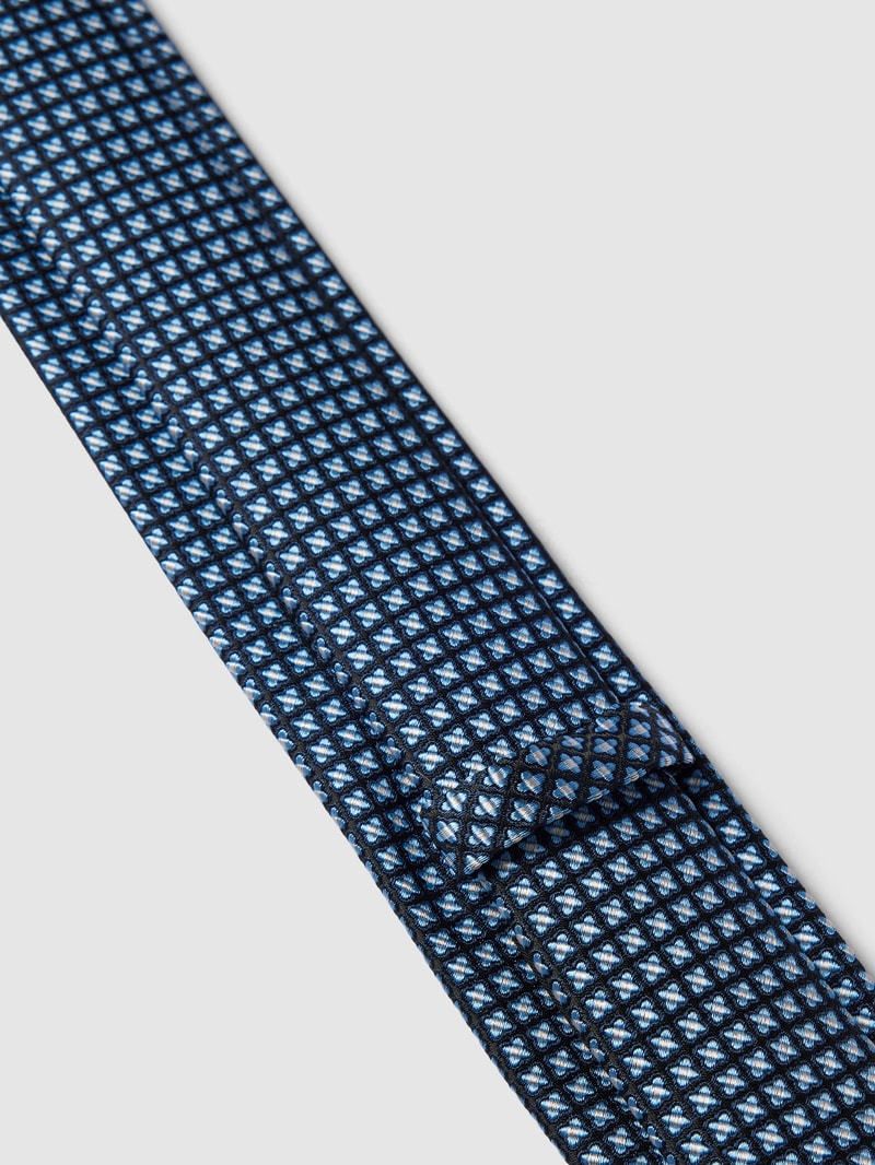 Krawatte mit Allover-Muster (6,0 cm) in marineblau