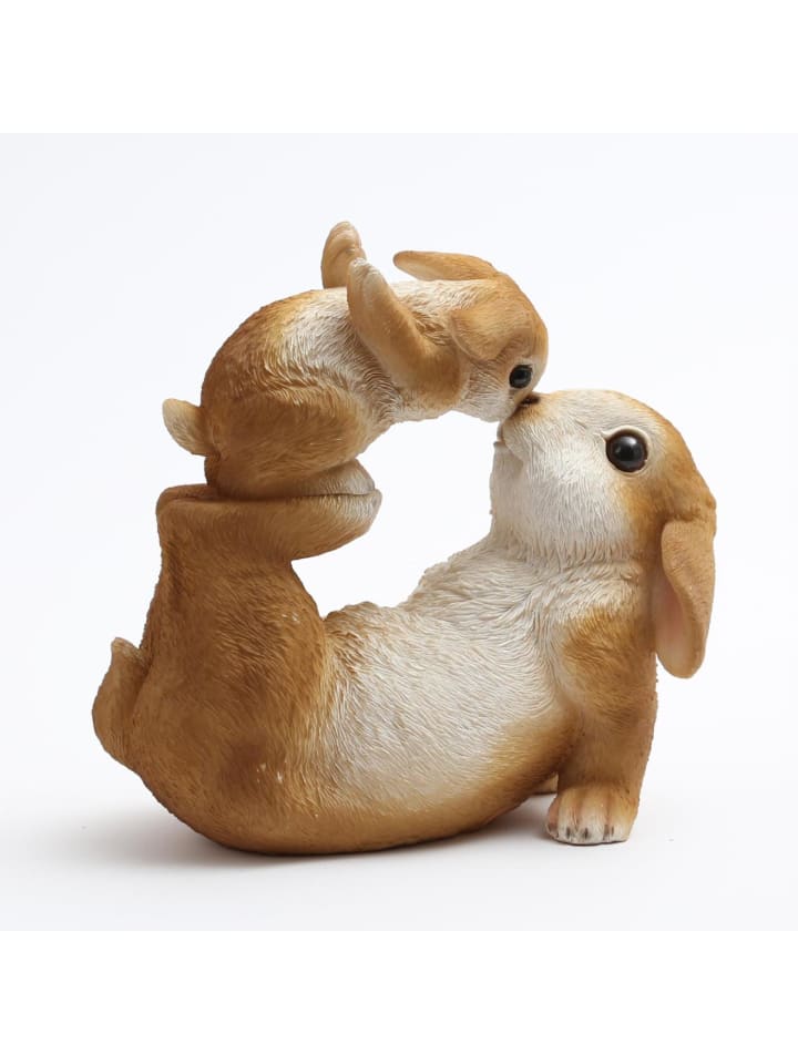 MARELIDA Spielende Hasen Osterhase sitzend Dekofigur H: 16,5cm in braun günstig kaufen onesize