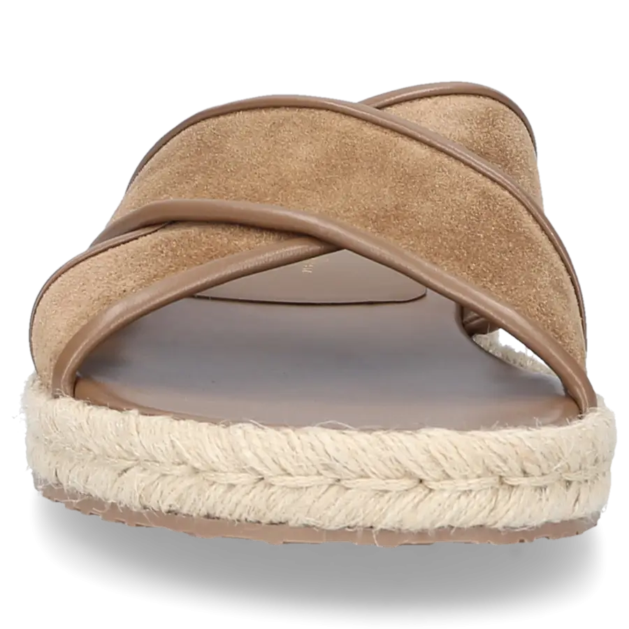 Gianvito Rossi - Sandalen CESARE Veloursleder - beige