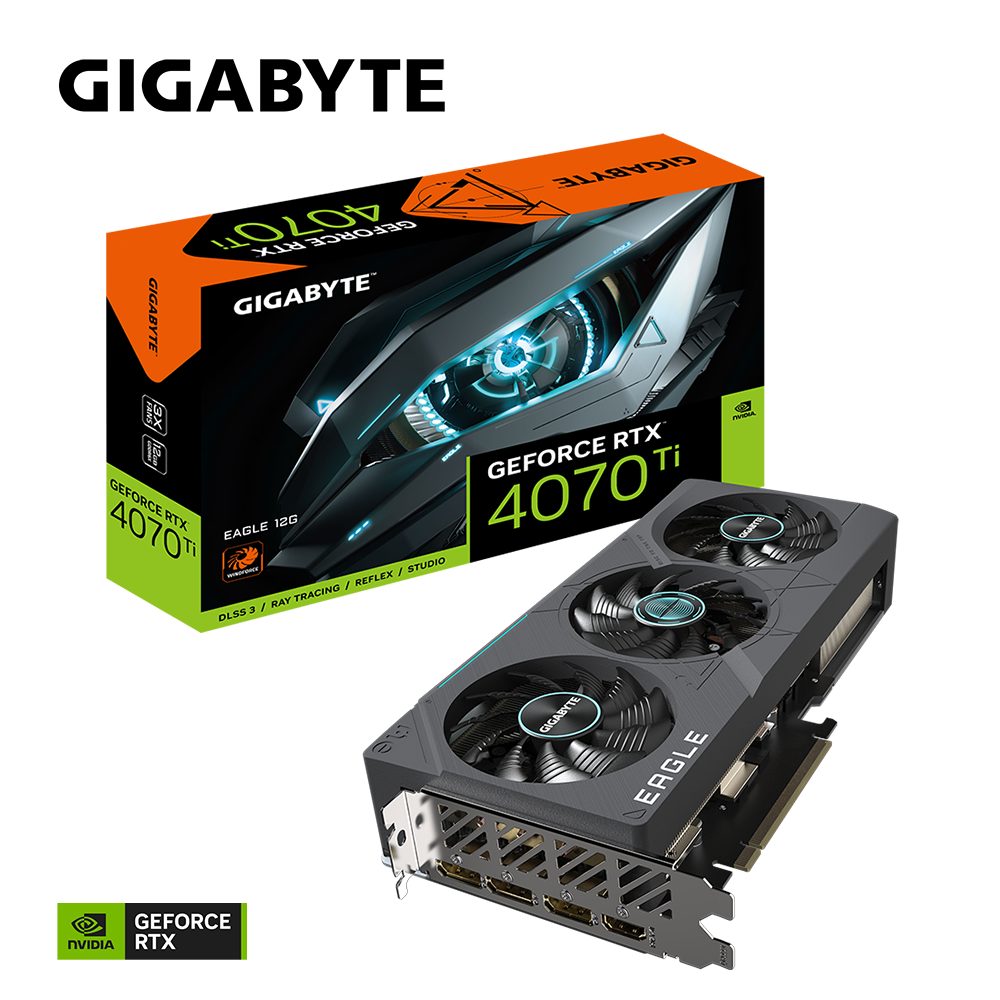 Gigabyte GeForce RTX 4070 Ti EAGLE 12G Grafikkarte (12 GB, GDDR6X)