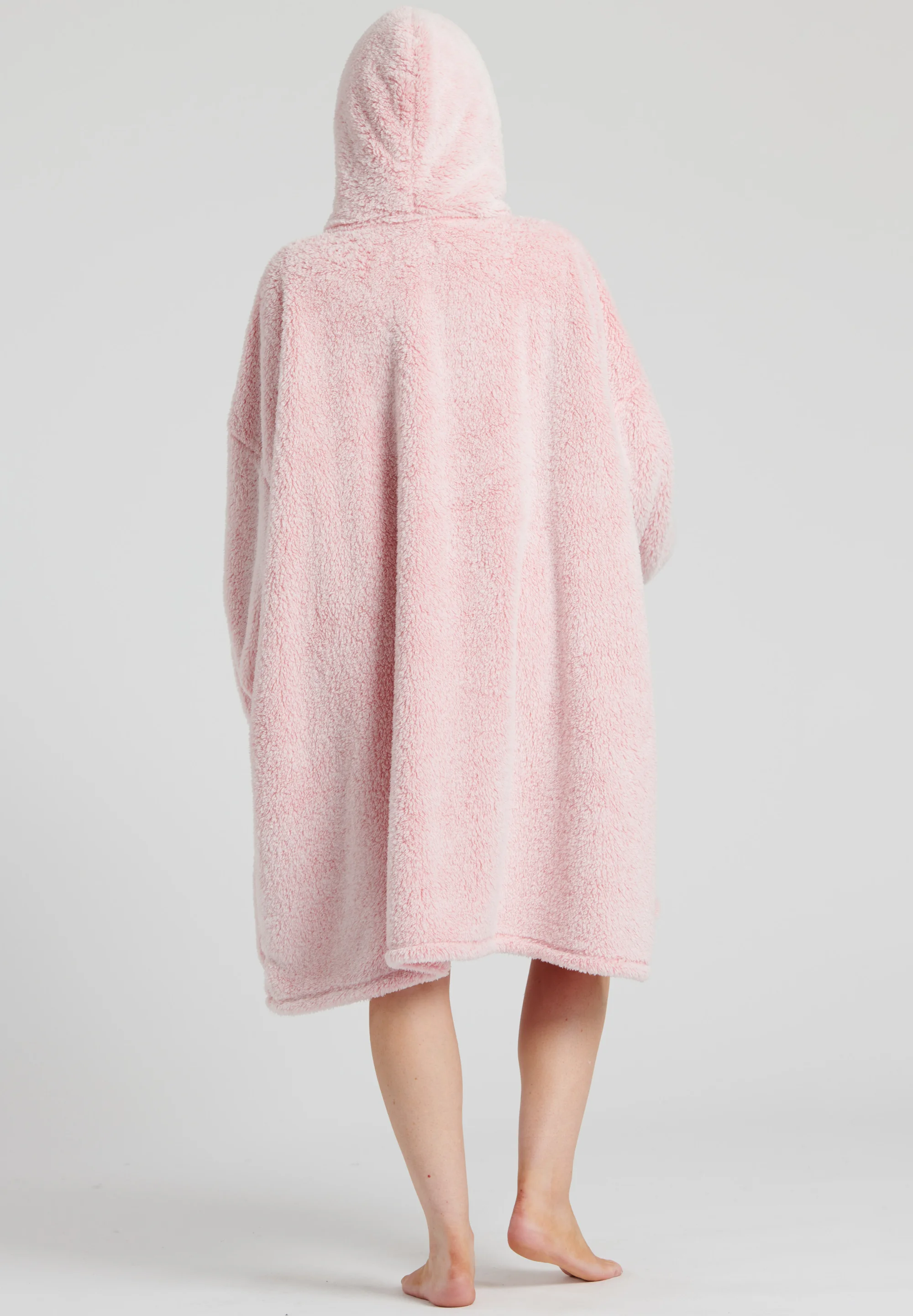 Poncho Loungeable con capucha y punta de nieve, muy suave y acogedor - Albornoz