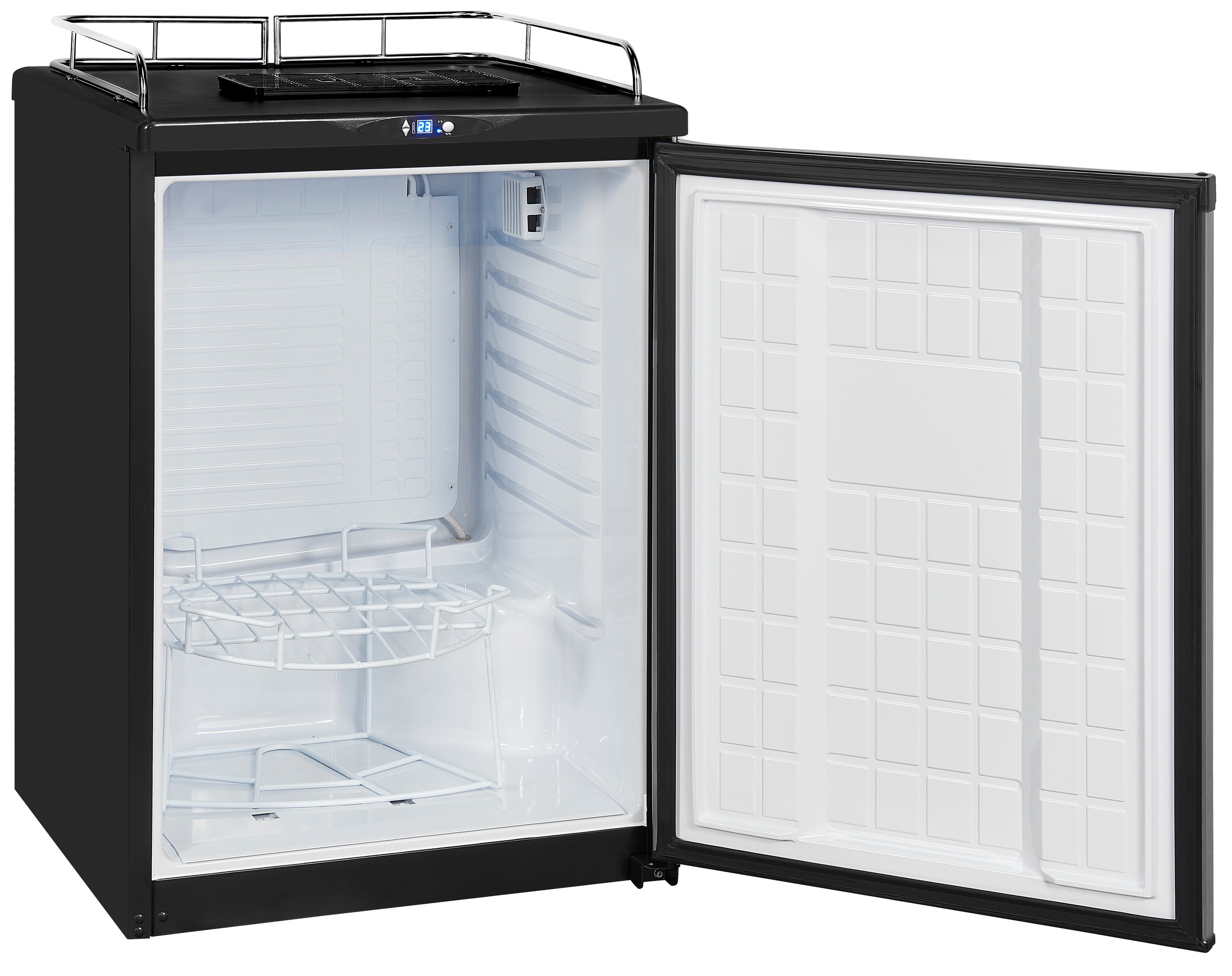 exquisit Getränkekühlschrank BK160-HE-300G, 61.5 cm breit, Bierkühler auch als Getränkekühlschrank nutzbar