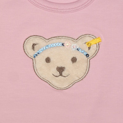 T-Shirt langarm, rosa für Mädchen