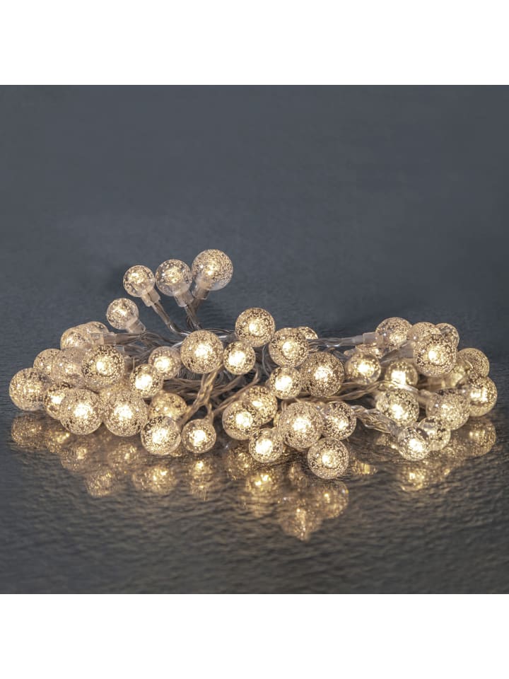 STAR Trading LED Lichterkette BERRY 50 LED Kugeln L: 5m in transparent günstig kaufen onesize