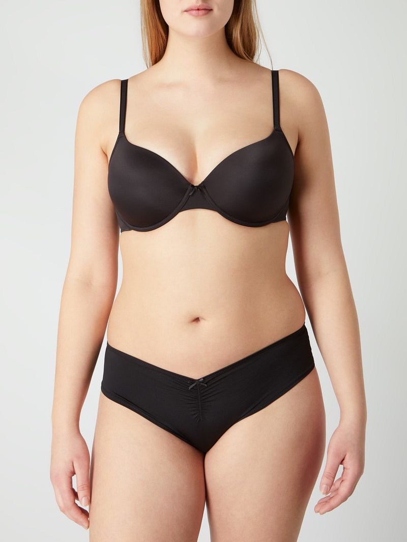 Bügel-BH mit Spaghettiträgern Modell 'PERFECT BASICS' in schwarz