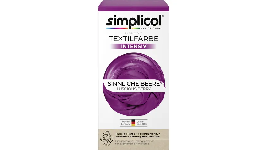 simplicol Textilfarbe Intensiv Sinnliche Beere 150 ml