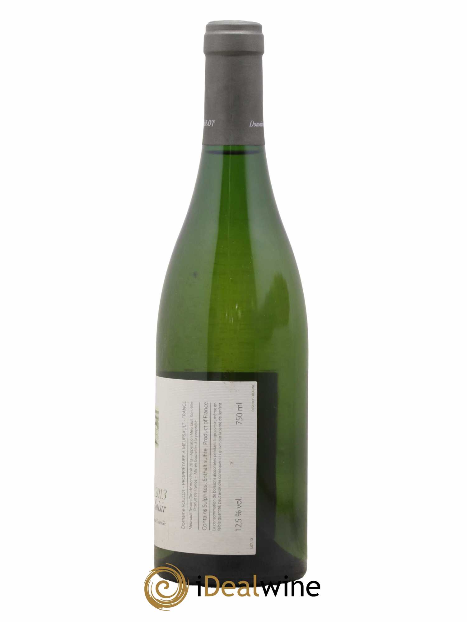 Meursault Les Tessons Clos de Mon plaisir Roulot (Domaine)  2013 - Lot de 1 Bouteille