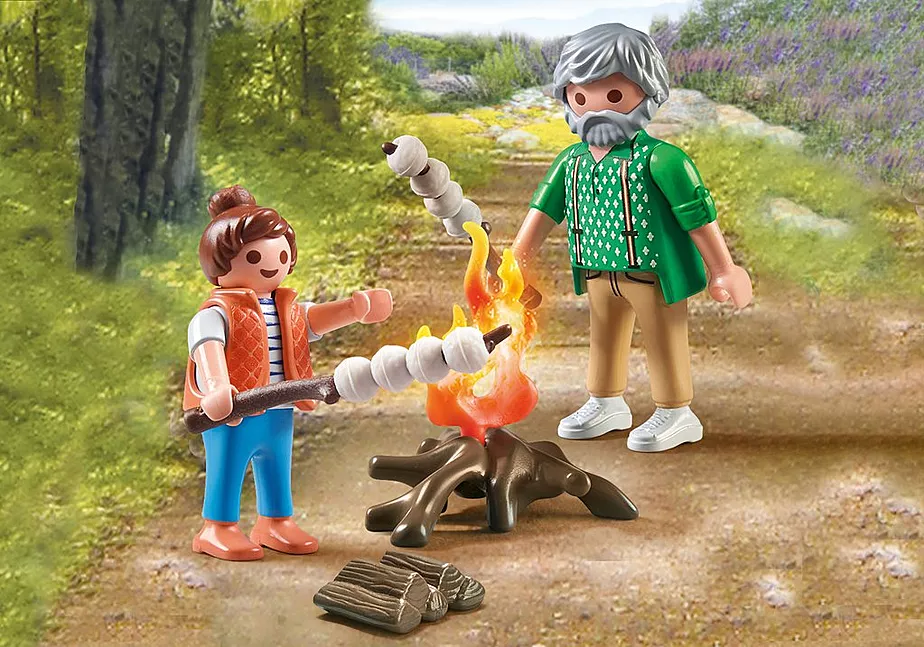 Lagerfeuer mit Marshmallows