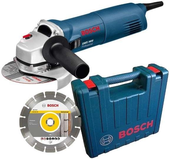 Bosch Blue 0601824900 GWS1400 Winkelschleifer + gratis Diamantscheibe
