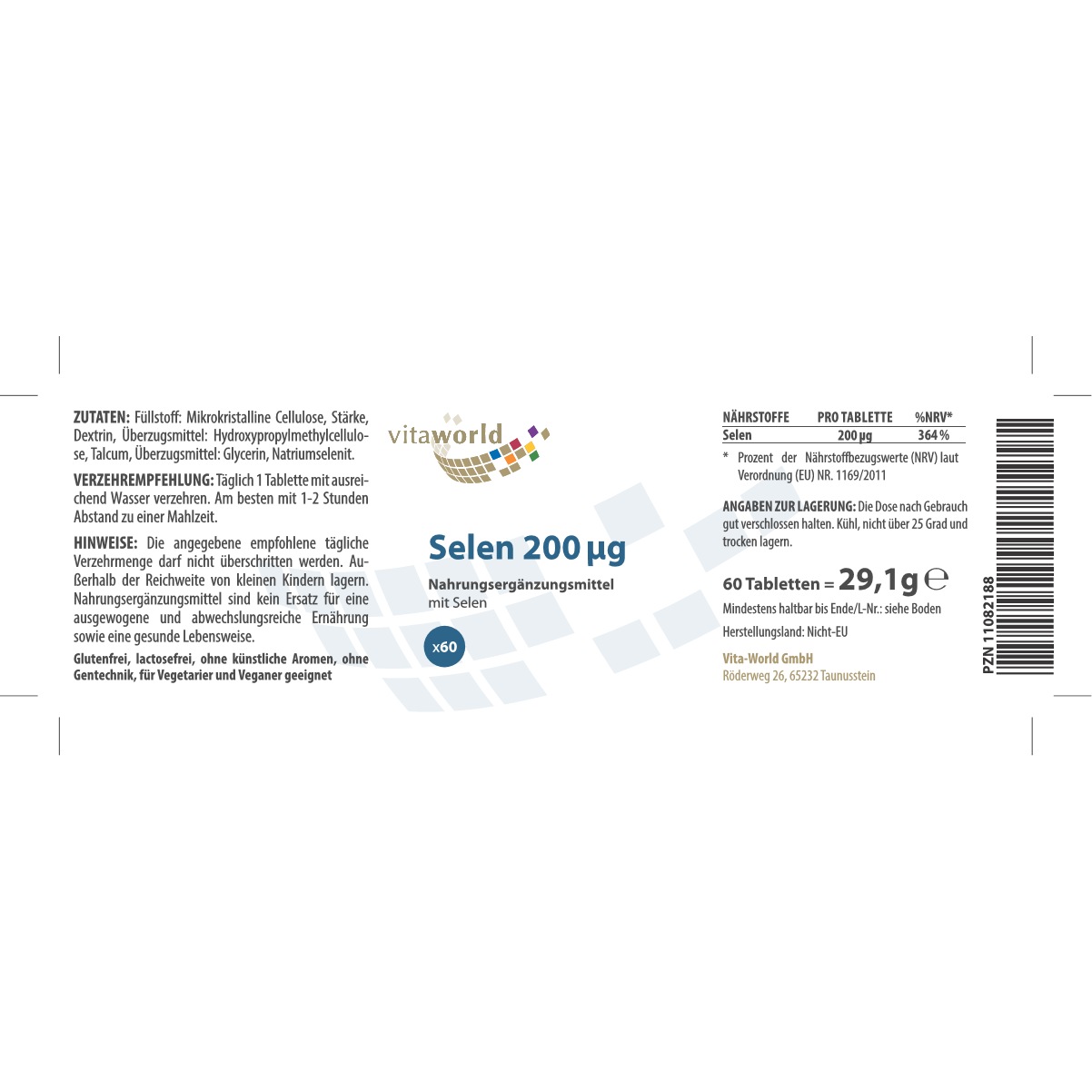 SELEN 200 μg Tabletten