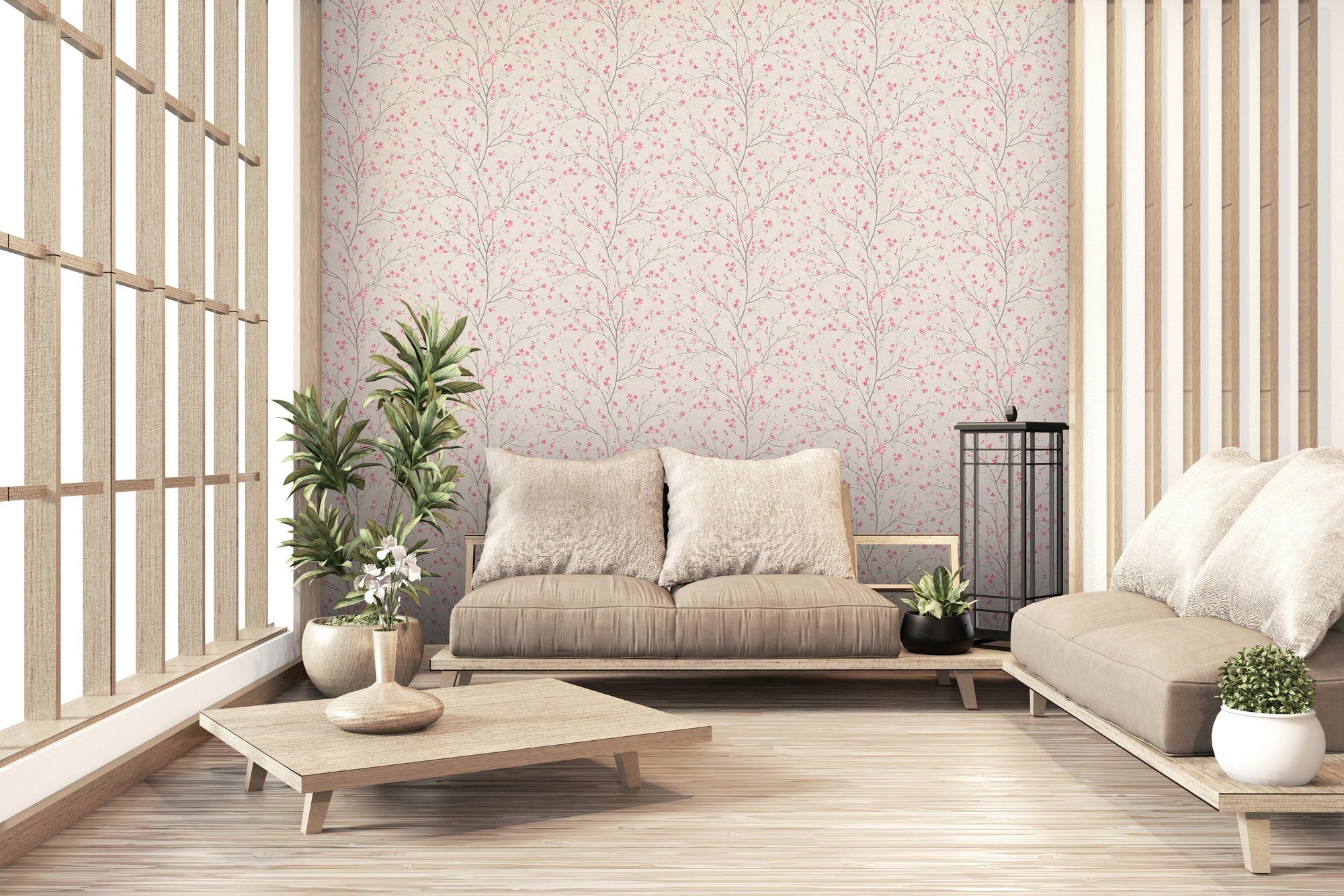 living walls Vliestapete Metropolitan Stories, Mio Tokio, botanisch, floral, Tapete Blumen